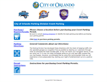 Tablet Screenshot of orlandoeventparking.com